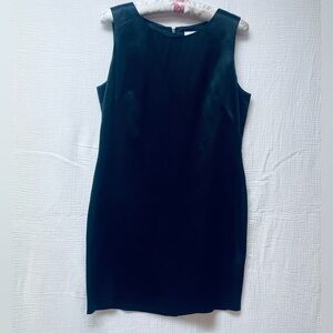 Petite Sophisticate Classic Black Silk Mini Dress